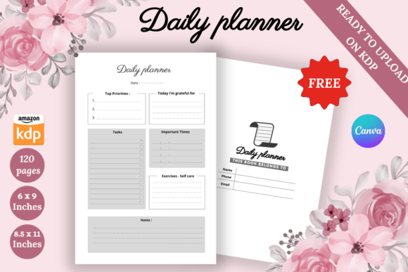 A Practical Guide to Using a FREE KDP Interior Daily Planner Effectively