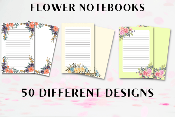 Elevate Your Amazon KDP Notebooks with 50 Floral Designs