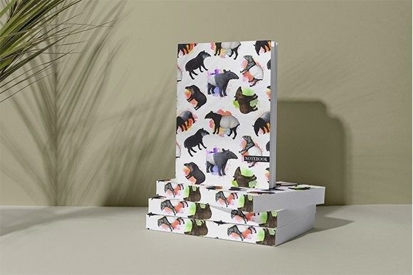 The Strategic Appeal of Premium Design Assets: The Tapir Pattern KDP Notebook Cover